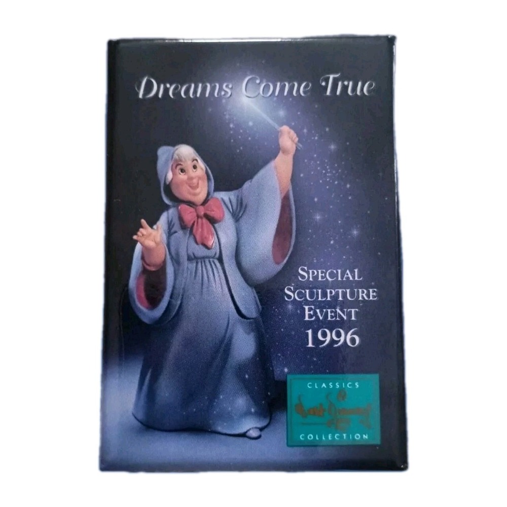 1996 Disney Dreams Come True Special Sculpture event Promo Button Pin Pinback